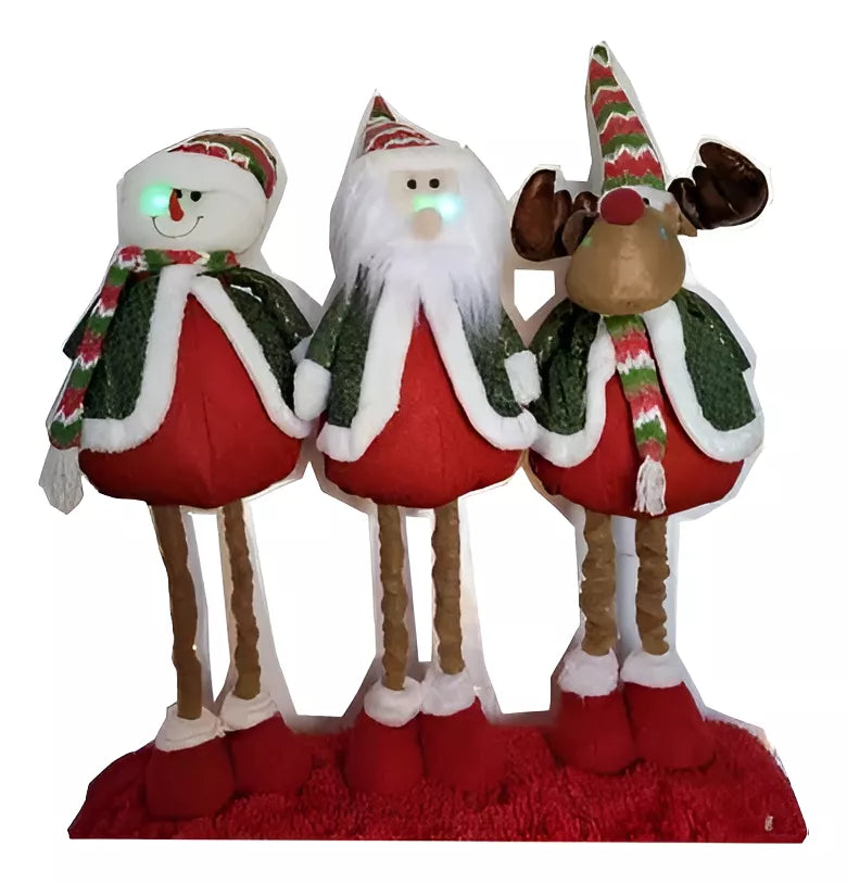 Pack 3 Muñecos  Navidad 95cm™.